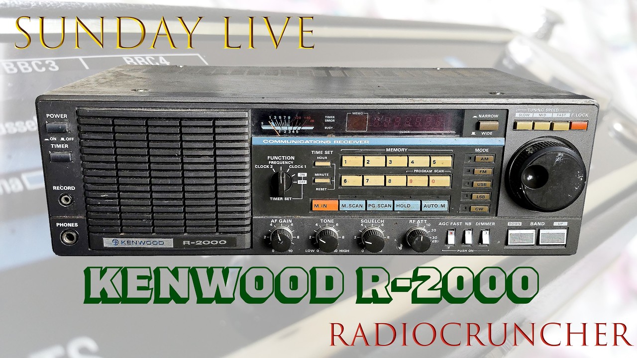Sunday LIVE: A rather poorly Kenwood R-2000 receiver - YouTube