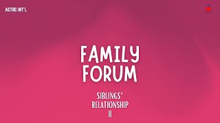 FAMILY FORUM || 09 NOVEMBER 2025 || ACTBC INT'L || LIVE SERVICE