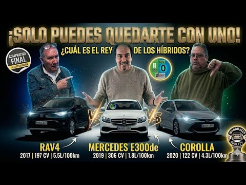 ELIGE Híbrido de menos de 25.000: RAV4 · Corolla · Mercedes E300de