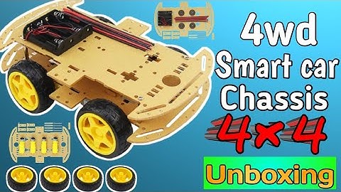 Unboxing of 4wd chassis smart car || Smart car || 4x4