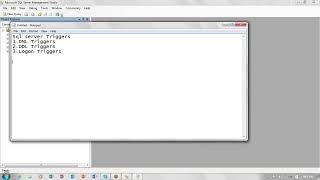 Database Training   SQL Server TSQL DML Triggers