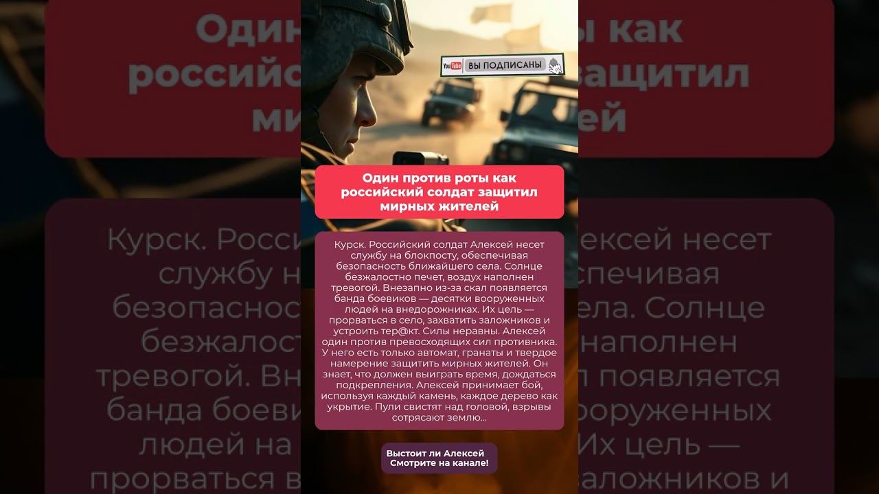 Один против роты как российский солдат защитил мирных жителей