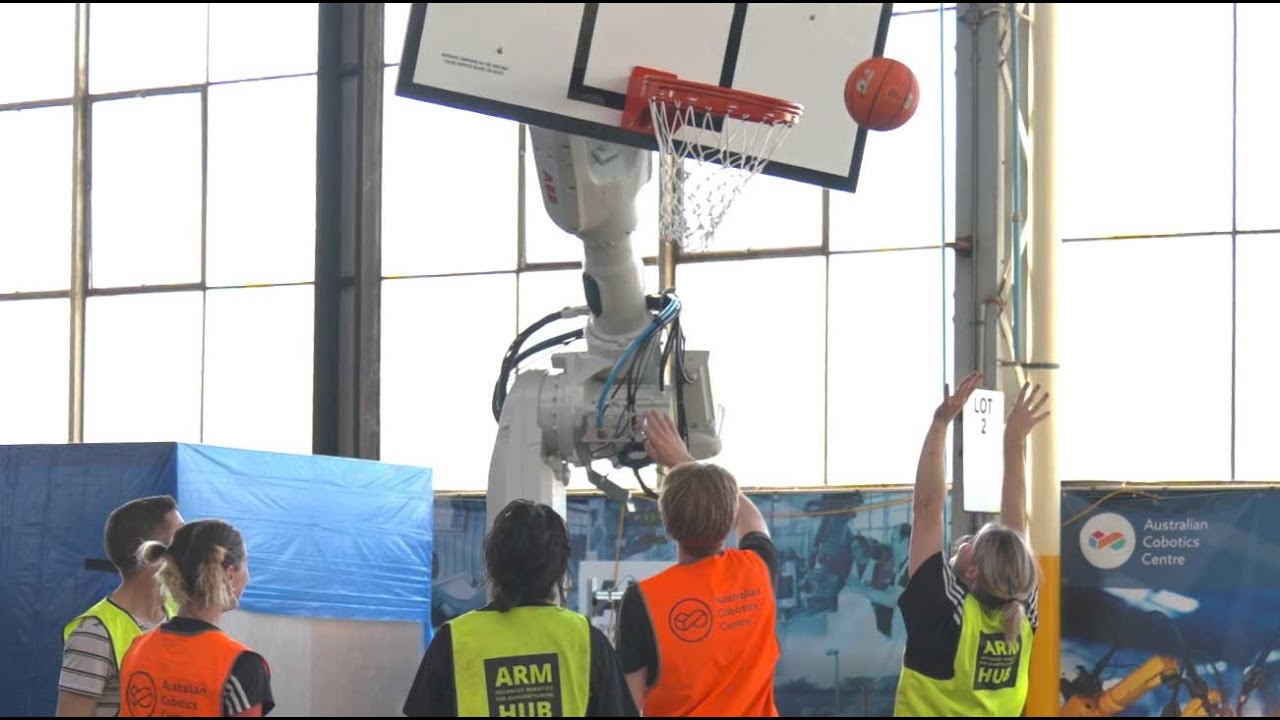 Swish Robotics Swish Robot human interaction at ARM Hub - YouTube