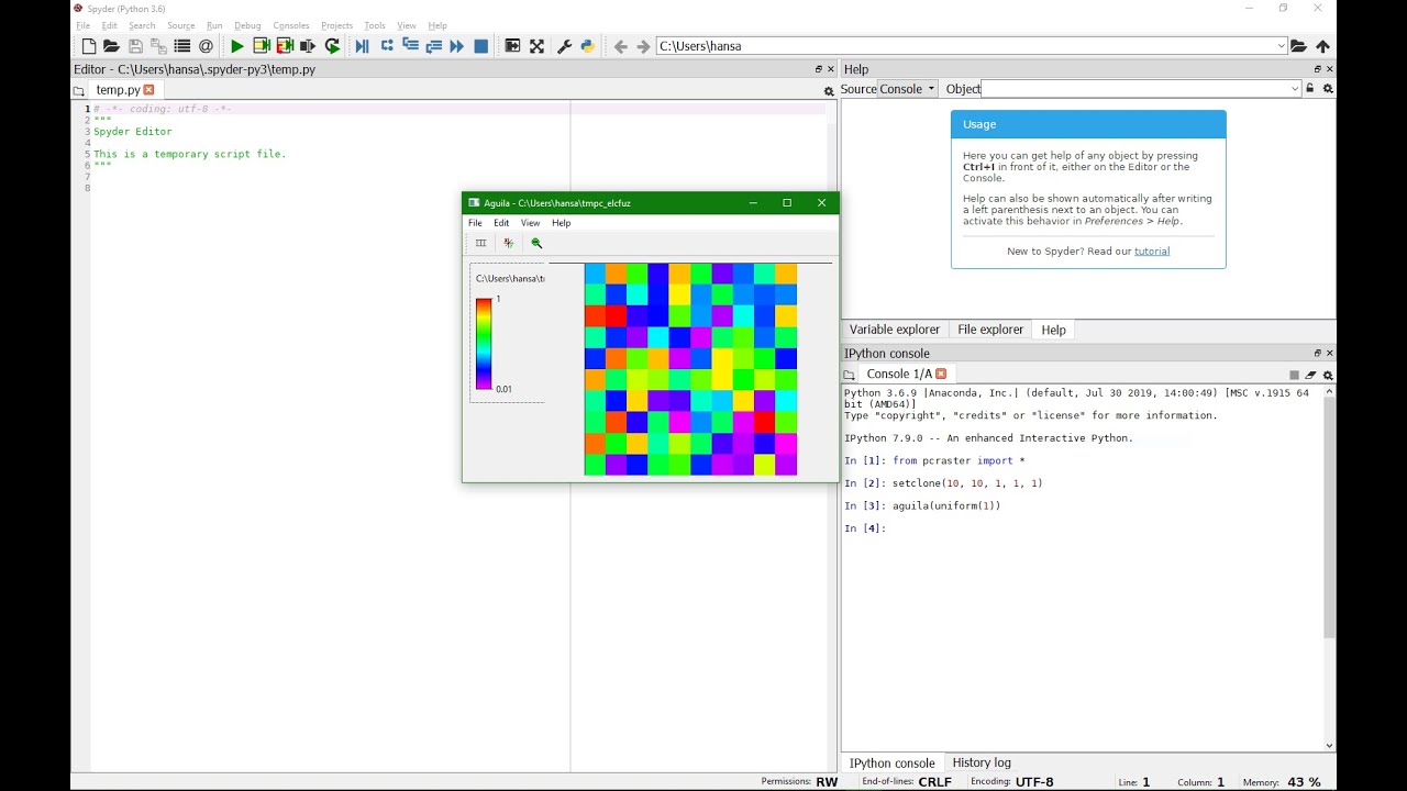 Set up PCRaster in Windows using Anaconda - YouTube