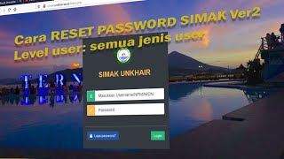 Tutorial: Cara Reset Password untuk semua jenis User pada SIMAK ver2