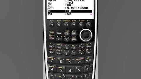 2 Sample 2 tailed T test using Casio Graphical Calculator CG20 or fx9750