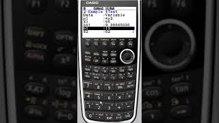 2 Sample 2 tailed T test using Casio Graphical Calculator CG20 or fx9750