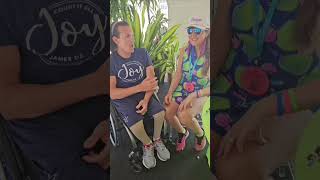The Pickleball Preacher Jana Spano with Wheelchair US OPEN GOLD MEDAL winner  Robert Doyle on faith.