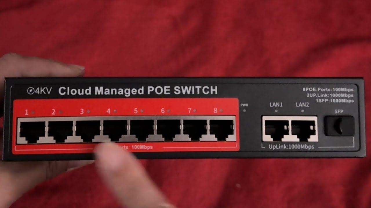 PoE+ Switch STEAMEMO 8-Port Managed - YouTube