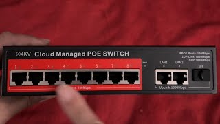 PoE+ Switch STEAMEMO 8-Port Managed