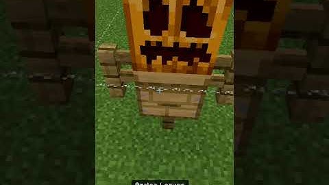 HOW TO MAKE A SCARECROW IN MINECRAFT BUILD HACKS PART 1 #SHORTS