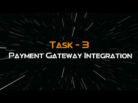 Payment Gateway Integration (Task 3) Web Development Intern at The Spark Foundation