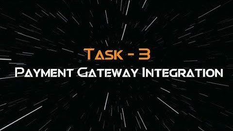Payment Gateway Integration (Task 3) Web Development Intern at The Spark Foundation