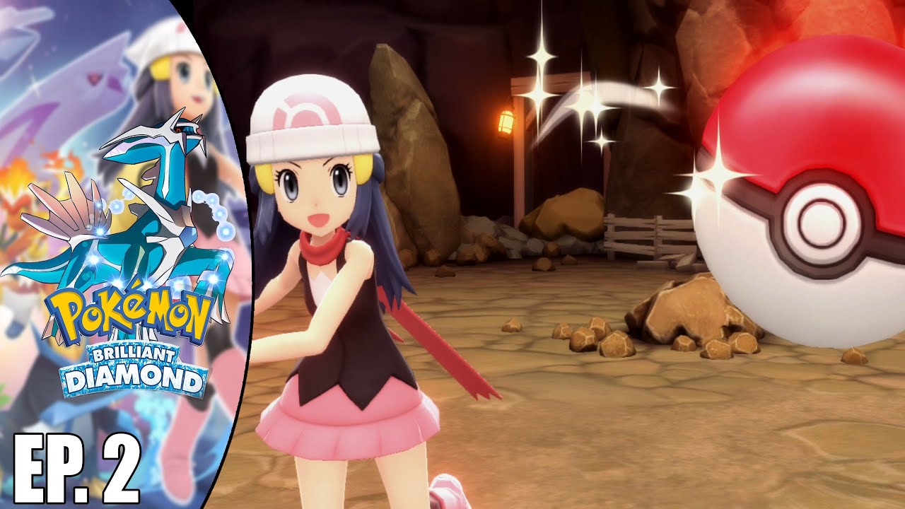 EP2 Pokemon Brilliant Diamond Chimchar Vs Barry's Team Live