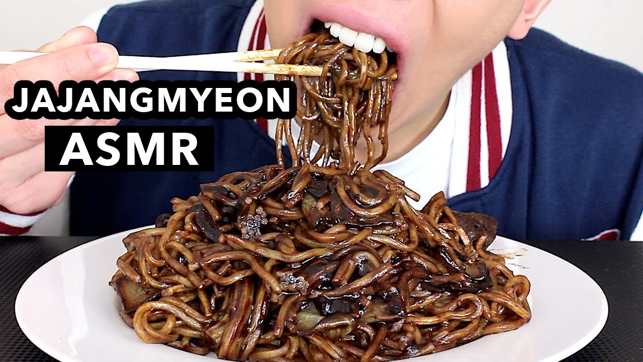 ASMR JAJANGMYEON 짜장면 Korean Black Bean Noodle Relaxing Eating