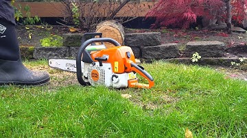 STIHL MS 390  TEST CUT  ENGINE: 64cc