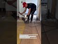 Precision Flooring Nailer in Action #FlooringPro #ContractorLife #WoodFloor