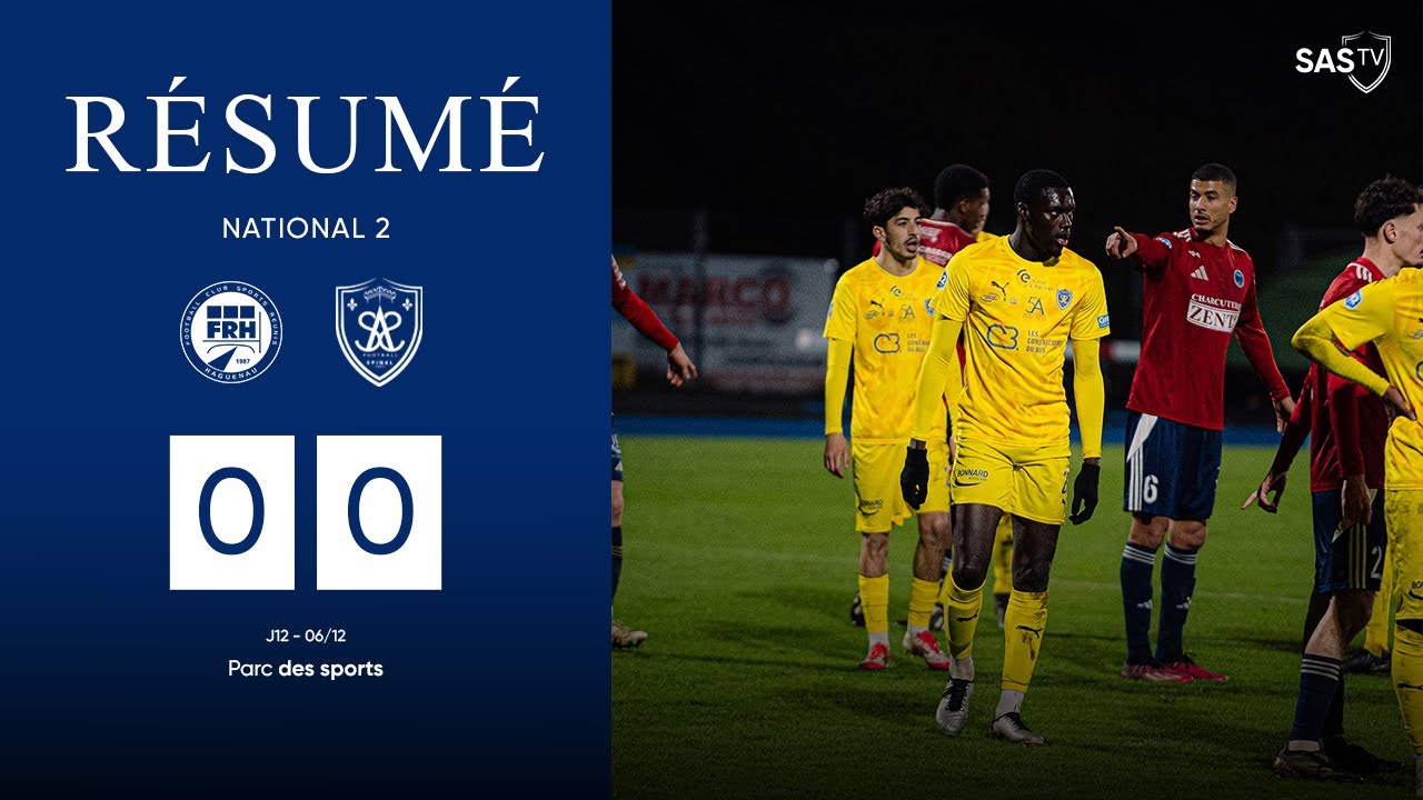 ⚽ Résumé | National 2 - J12 : FCSRH x SAS (0-0)