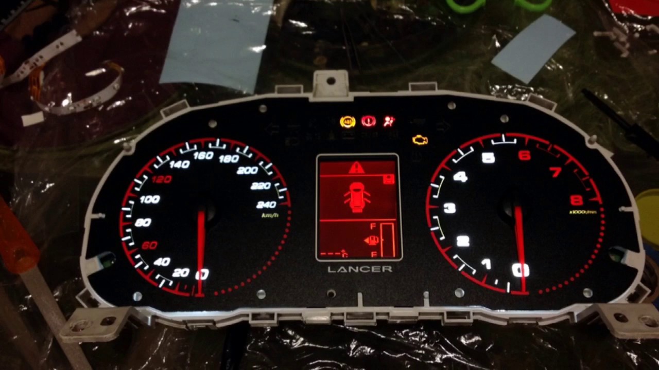 Пересвет приборки лансер 10