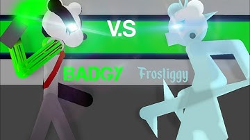 Badgy V.S Frostiggy [Roblox / Piggy] (Piggy Battle) | Sticknodes Pro Animation