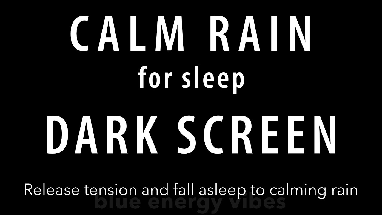 10 hours Beat Stress within 5 Minutes to Deep SLEEP with Soft rain 🌧 Sounds BLACK SCREEN