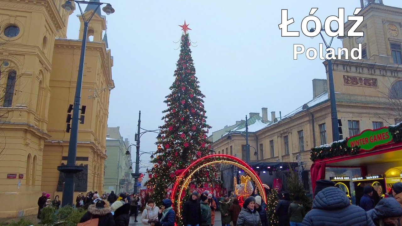 Visiting Christmas Tree and Christmas Market in Łódź 2025 | Festive Poland