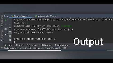 Program Python (Metode Numerik) - Biseksi dan Newton Rapson