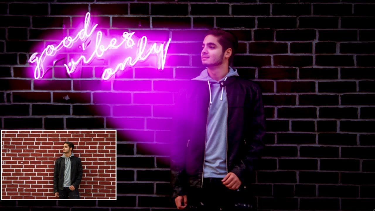 Neon Light Photo Editing Tutorial How To Add Neon Light In Photo