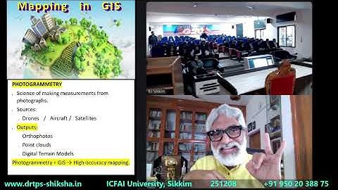 251208, Mapping in GIS, Geographic Information System, Photogrammetry,  Projection, ICFAI, DrTPS