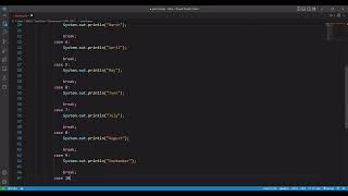 DAY 16 || Doing switch case and finding month name with number in java #java || #shorts#short#viral