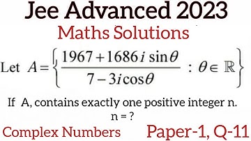 Jee Advanced 2023 maths Paper 1 Solutions🎯| Jee Advanced 2023 paper 1 maths solutions Question-11.