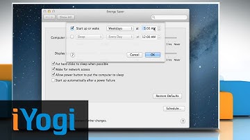 Schedule Mac® to Start up, Wake, Sleep, Restart or Shut Down in OS X™