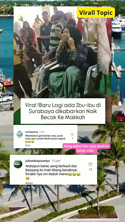 viral emak-emak lakukan perjalanan menuju Mekah naik becak #shortsviral #umrah #haji #musafir