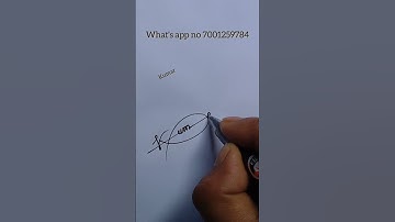 Sign your signature .. Kumar #signature #design #sign #art #youtubeshorts #viralshorts #signmaker