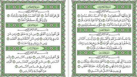 سورة الكافرون النصر المسد الإخلاص الفلق الناس الشيخ ماهر المعيقلي