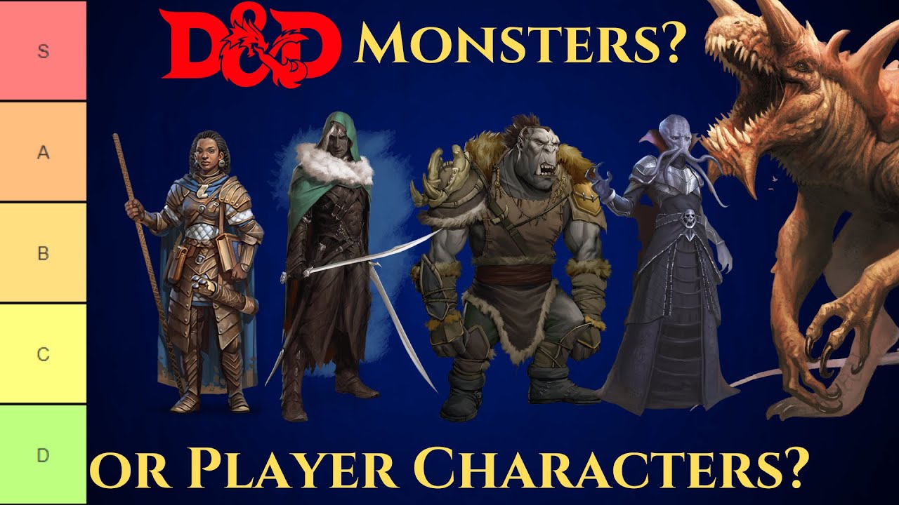 D&D Player Monsters?!? (Tier List - Full Monster Manual)