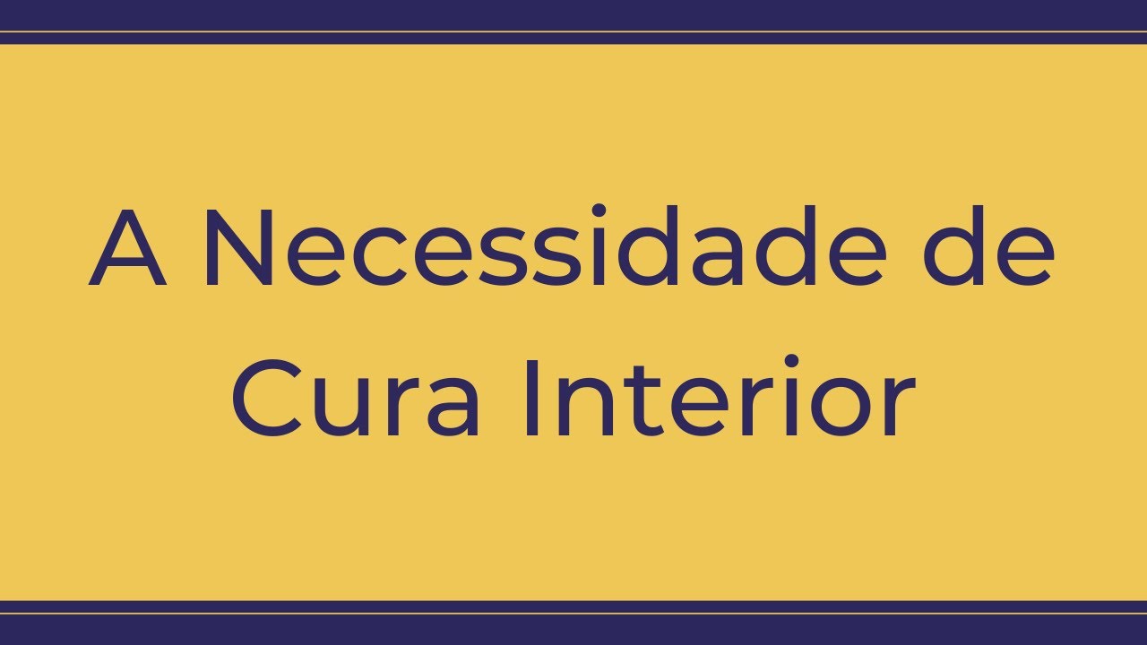 Trigueirinho | A Necessidade de Cura interior