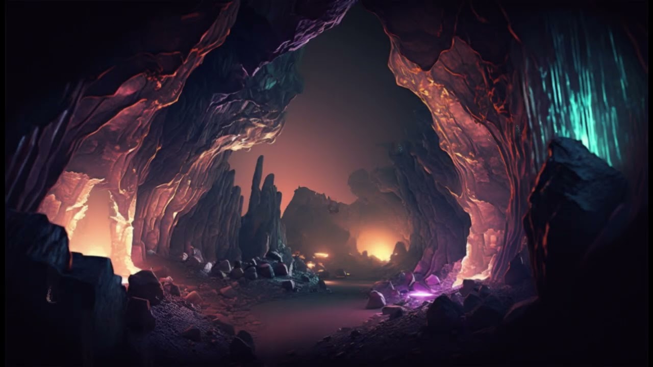 Calming crystal caves ambient music to relax, study and sleep 🗿🎶💤