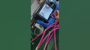 How to check the endface of the MPO MTP patch cord to make sure its clean#mpo #mtp #patchcord #ftth