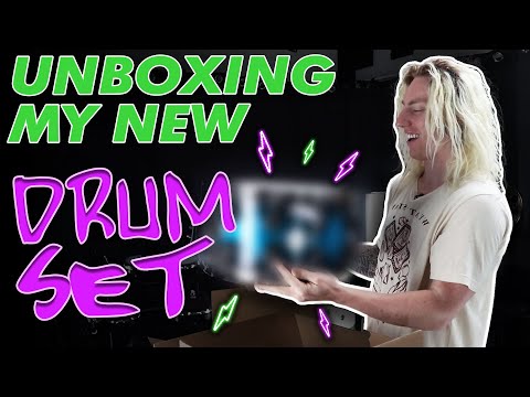 New Drum Set Unboxing + Set Up Time Lapse!