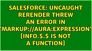 Uncaught rerender threw an error in 'markup://aura:expression' [info.$component$.$isValid$ is...