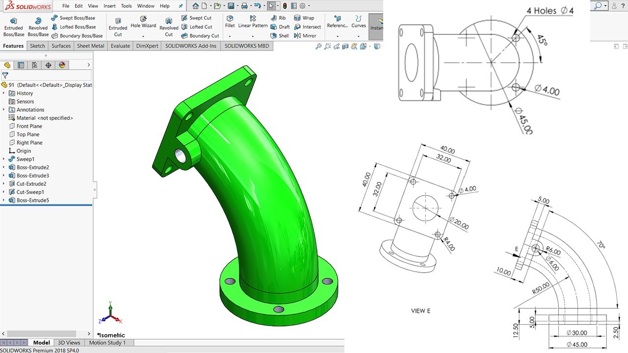 Solidworks Beginners Tutorial In Hindi | Exercise No. 90 - YouTube