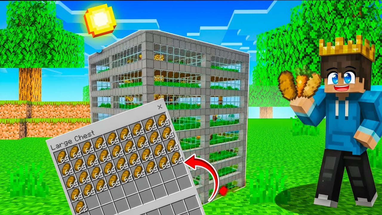 Unlimited Food FOREVER! Automatic Farm Build | Minecraft Survival Base