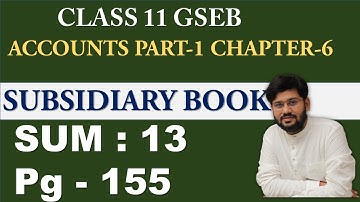 | sum 13 chapter 6 std 11 | chapter 5 gseb subsidiary book | chapter 6 account chapter 6 gseb |