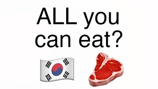 Is There a Limit to All You Can Eat Korean BBQ?