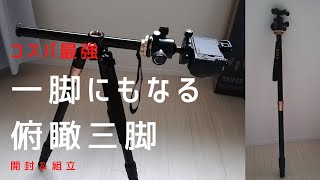 【開封】一脚にもなる俯瞰三脚　サンコー　CTPBMPAP