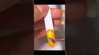 ازاي بركب استيكر المايه على الاظافر #nailart