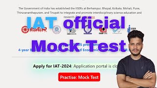 IAT official mock test | IAT 2024 | #iat #iiser