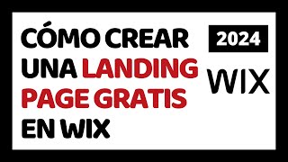 How to Create Landing Page in Wix 2024 ✅ Wix Landing Page Tutorial 2024