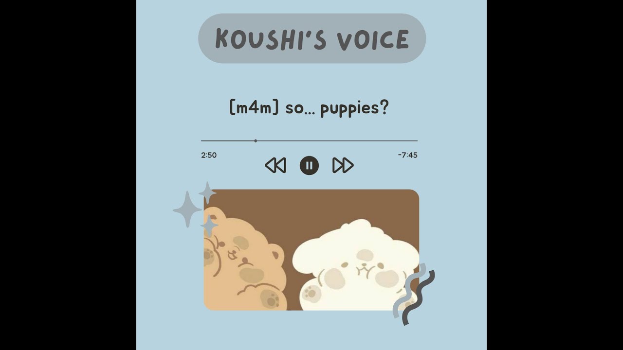 [M4M] so... puppies? [rp] [former puppy speaker] [beginner puppy ...